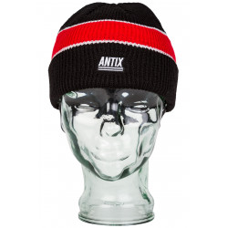 Antix Nostra Beanie Black Red White