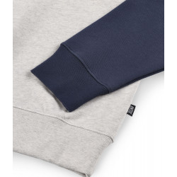 Antix Simplex Raglan Organic Sweatshirt Heather Grey Navy